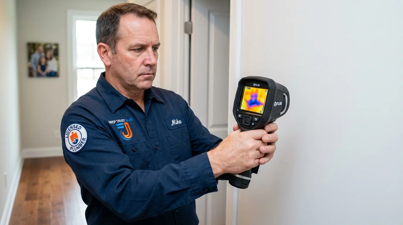 Thermal imaging leak detection by Johns Plumbing LLC in Fairless Hills
